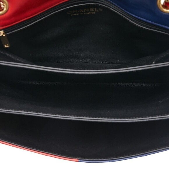Chanel Colorblock Pagoda Flap Bag Leather Shoulder Bag in Good condition - Picture 6 of 10